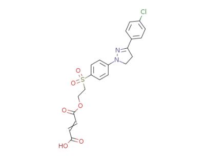 2-({4-[3-(4-chlorophenyl)-4,5-dihydro-1H-pyrazol-1-yl]phenyl}sulfonyl)ethyl hydrogen maleate