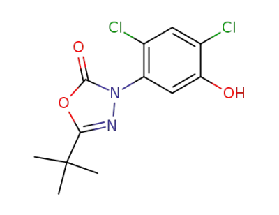 3-(2,4-dichloro-5-hydroxyphenyl)-5-(1,1-dimethylethyl)-1,3,4-oxadiazol-2(3H)-one