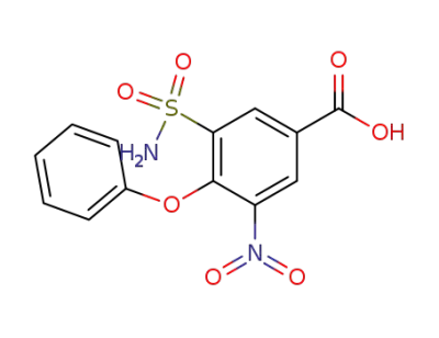 3-nitro-4-phenoxy-5-sulfamoylbenzoic acid